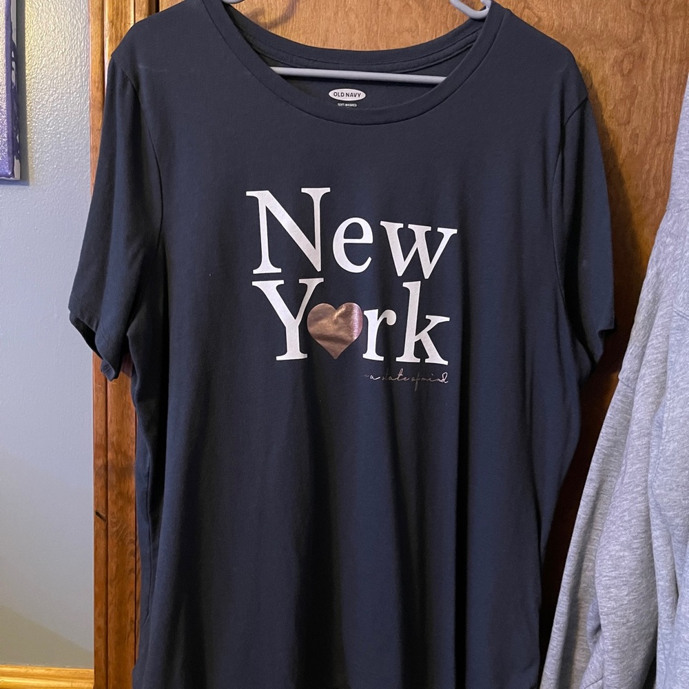 navy new york tee